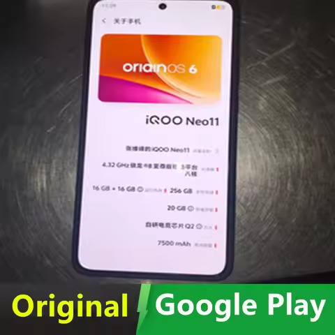 In Stock Vivo iQOO Neo 11 7500mAh Battery 100W Fast Charge Snapdragon 8 Elite 6.82" 2K AMOLED 144Hz 