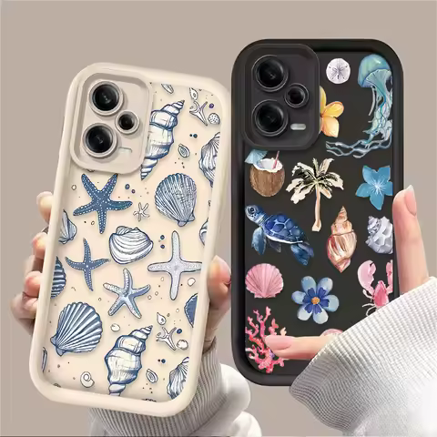 Ocean Starfish Seashell Case for Xiaomi Redmi A5 A4 A3 A3X A2 A1 Plus 13X Redmi K80 Ultra K70 K70E K