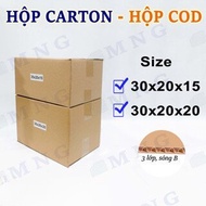 Carton box for packing goods size 30x20x15, 30x20x20