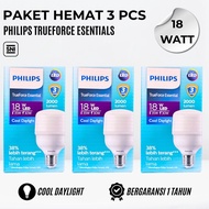 Mutiaradstore 3Pcs Philips Led Essential Trueforce 18W 22W 30W 40Wat Cool Bulb
