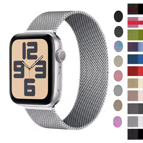 Milanese Loop for apple watch band 44-45mm 40mm 41mm 38-42mm pride bracelet iwatch series 10 9 8 7 6