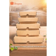 Paper lunch box 290 gsm laminated craft food box