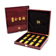 SK Jewellery 999 Pure Gold Bar Zodiac Set (Deluxe)