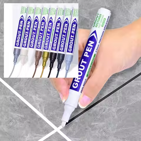 Ceramic Tile Gap Beautification Pen Waterproof Large Head Pens Thick Headed Marker Pen Quick Drying 