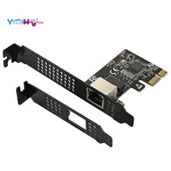 5GB PCIE Network Card PCI Express X1 to RJ45 Gigabit Ethernet Service Network Card 10/100/1000M/2.5G