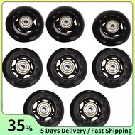 8 Pack Inline Skate Wheels, Indoor/Outdoor Roller Skate Wheels, Replacement Wheels with Bearing 64mm