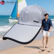 CHEEKOY Sports Hat, Breathable Lightweight Baseball Cap,  Design Lengthened Brim Curved Brim Extende