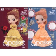日本 迪士尼公主Qposket Disney Characters景品Belle貝兒公主貝爾美女與野獸皺眉Princess Beauty and the Beast 絕版初版特別色B色Ver.B日版F
