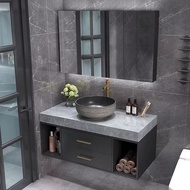 Sintered Stone Vanity Cabinet Bathroom Vanity Cabinet Set Toilet Mirror Cabinet 60cm Bathroom Cabine