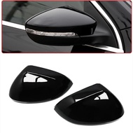 2 Pcs For VW Volkswagen ID.3 E11 ID3 2019 2020 2021 Rear View Mirror Cover Glossy Black Rearview Mir