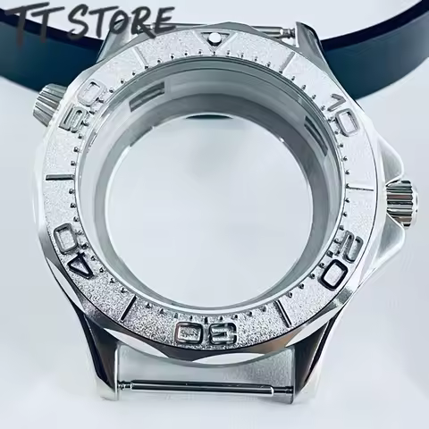 Transparent Back NH35 Watch Case 41mm Waterproof for Seamaster 300 Compatible with NH34 NH35 NH36 NH
