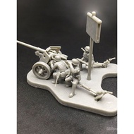 721Assembled Tiger Tank War Vehicle Model1kv2Anti-tank gun toy4d Type pak4072Soviet-German Compariso