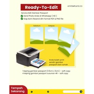 PASPORT PHOTO/PASPORT TEMPLATE SIZING/GAMBAR PASPORT