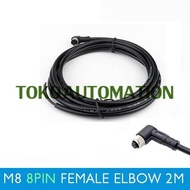 M8 connector cable 8 Pin Female Elbow connector cable 8P 2M SE11 SalleBIG 