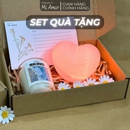 Mi Amor Scented Candle Birthday Gift Set, Meaningful Gift, Scented Candle with Meaningful Message