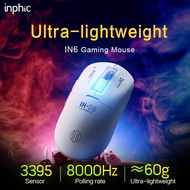 inphic IN6 Gaming Mouse Precision Esports Mouse PAW3395 8000Hz Lag-free 60g Ultra Lightweight Wirele