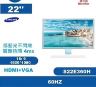 Samsung 22吋 LS22E360 LED mon 60hz 螢幕