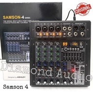 Mixer Audio Ashley Samson 4 6 dan 8 Channel Usb Bluetooth Original Mixing samson4 Samson6 Samson8
