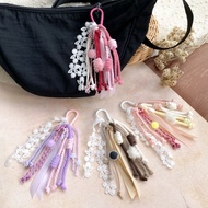 String keychain | Rope Bagcharm | Carabiner keychain | Macrame rope keychain