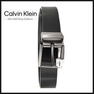 [Calvin Klein] Tail buckle belt for men REVERSIBLE BELT 11CK020016 Black/Brown [Parallel import][ Di