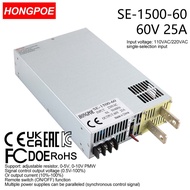 0-60V 25A 1500W Adjustable Power Supply AC-DC 0-5V 0-10V PLC PMW Signal Control Transformer, suitabl