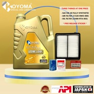 HONDA CIVIC FB TR0 1.5 HYBRID AIR FILTER + OIL FILTER + KOYOMA ENGINE OIL (combo offer)