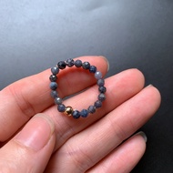 Sapphire Blue Stone Ring Beads Crystal Faceted Ball September Birth Stone Jewelry 2.5-3mm