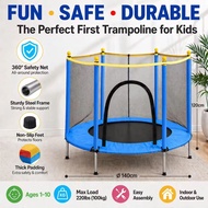 LC - Trampolin Anak Premium Trampolin Anak Mainan Ukuran Besar 1.4 Meter Kapasitas 160kg