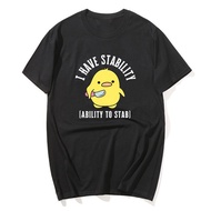 I Have Stability Ability To Stab T-Shirt men women fashion duck Meme Graphic T-shirts Cotton Soft Un