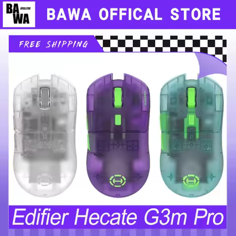 Edifier Hecate G3m Pro Mouse Tri Mode Paw3395 Wireless Custom Lightweight Mouse E-Sports Gamer Acces