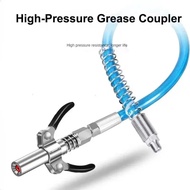 Grease Coupler Heavy-Duty Quick Release Grease Gun Coupler NPTI/8 10000 PSI Two Press Easy To Push A