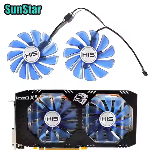 New 1SET FDC10U12S9-C CF1010U12S 95MM 4PIN 0.45A Video Card Cooling Fan,For HIS Radeon RX 580 RX 590