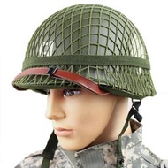 二戰經典款鋼盔兄弟連美式M1 影視道具頭盔 國軍影視頭盔 雙層盔
