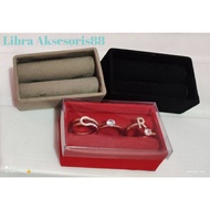 Ring Box Size 4.37 Velvet material without mica lid