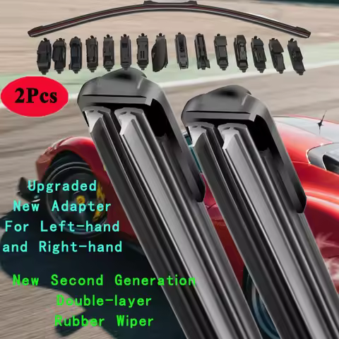 For Acura TSX CL9 Honda Accord 2004 2005 2006 2007 2008 Front Frameless Wiper Blades Silicone Washer