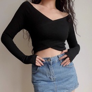 LUNA áo girl phố nữ Khí chất  màu hồng chéo yoga phù hợp với phụ nữ áo khoác dài tay áo 100 Fitness 