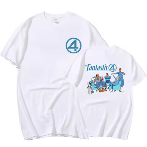 Fantastic Four Shirt Fantastic 4 First Step Logo T-Shirt Reed Richards MCU Merch Men Women Retro Sup