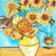 Sunflowers Still life 向日葵油畫 Original painting Fauvism Impressionism Van Gogh