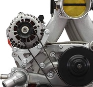 ICT Billet 5.3L 6.0L Turbo LS Truck Alternator Relocation Bracket Kit Compatible with Truck / LS3 L9