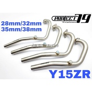 Universal Stainless Steel Manifold Link Pipe Yamaha Y15ZR 28mm 32mm 35mm 38mm Y15 Ysuku Y15 Modifica