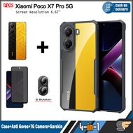 Xiaomi Poco X7 Pro 5G 4-in-1 Case Package with Bonus Screen Protector and Camera Lens Protector and 