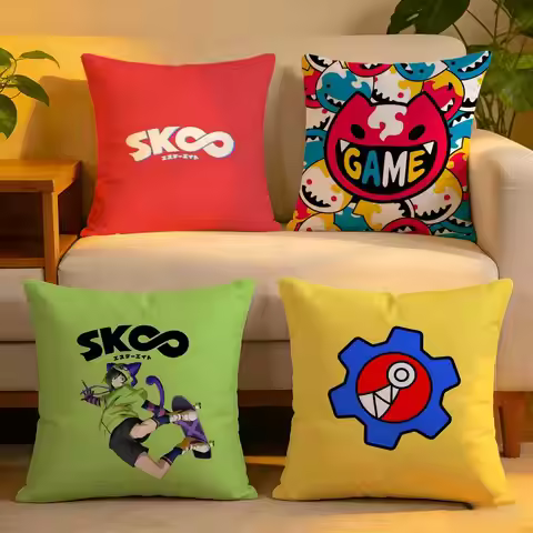 Cushion Cover Linen Skin-Friendly Soft Decorative Case For Sofa Home Decor Hot Anime S-SK8 The Infin
