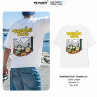 Vsmash Sportwear Graphic Men's and Women's Badminton T-shirt "Pickleball CLUB" – Soft, Breathable, G