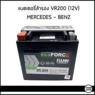 BENZ แบตเตอรี่สำรอง VR200 BTX14 12V 12Ah 200A เมอซิเดส- เบนซ์ / A0009827008 / FIAMM / Made in ITALY