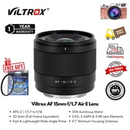 Viltrox AF 15mm f/1.7 Air E Lens Lightweight Wide-Angle Prime Lens For Sony E, Nikon Z, Fujifilm X (