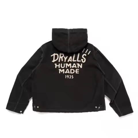 Human Made Embroidered Heart Logo Zip Up Hoodie Oversize Casual Outerwear