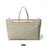 Russet Japan belt design large tote bag