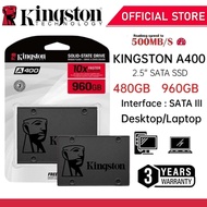 Kingston A400 2.5" SATA 3 SSD Solid State Drive (480G/512GB)/960GB) , with Up to 500MB/s-3 Years War