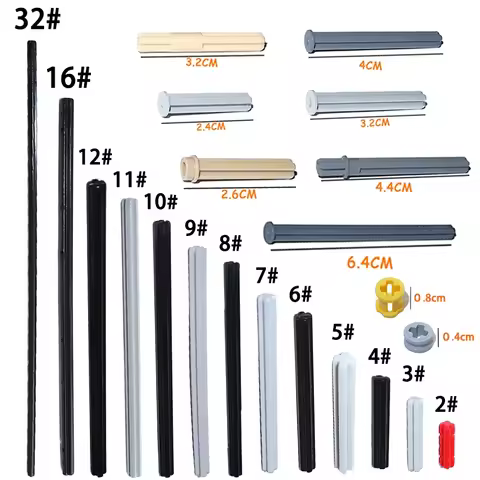 Technical MOC Parts Axle 32062 4519 3705 32073 3706 44294 3707 60485 3737 23948 3708 24316 87083 154