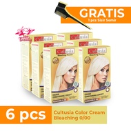Paket Cultusia Bleaching isi 6 pcs -30 ml Color Cream Long Lasting Color Conditioning Concept / Semi